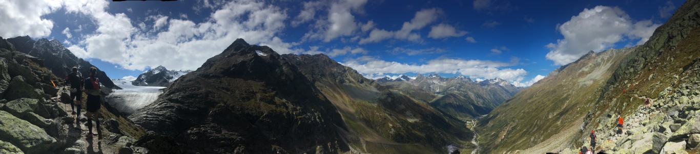 Photograph of panorama above Mittelberg